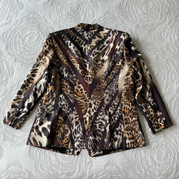 Kobi Halperin - Mackenzie Silk Jacket - Mixed Animal Print - Picture 12 of 13